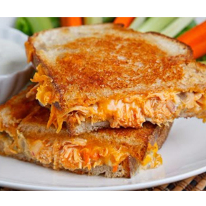 Buffalo Chicken Grilled Cheese Sandwich